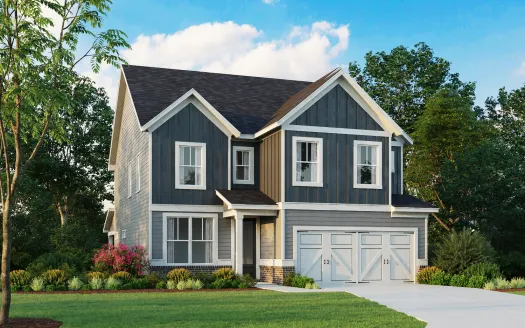 a house with a garage